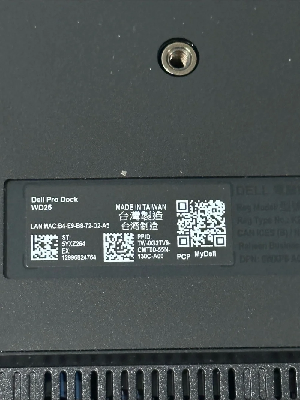 Dell Pro Dock WD25 USB-C Docking Station 130W HDMI 2.1 DP 1.4 w/ Adapter NIB